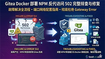 Gitea Docker部署后通过NPM反代访问502的完整排查与修复