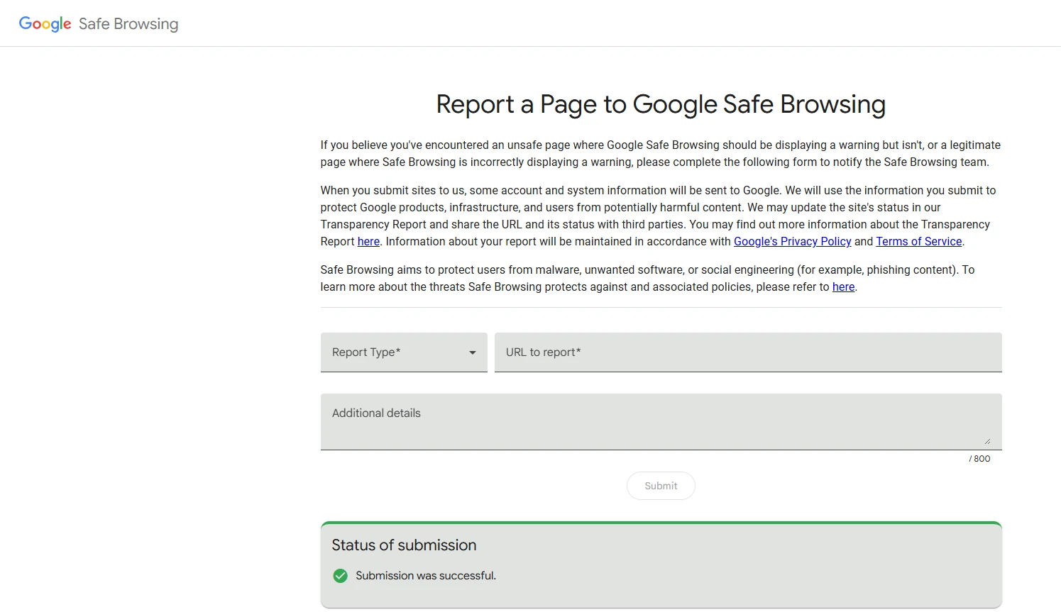 google safebrowsing report3.webp